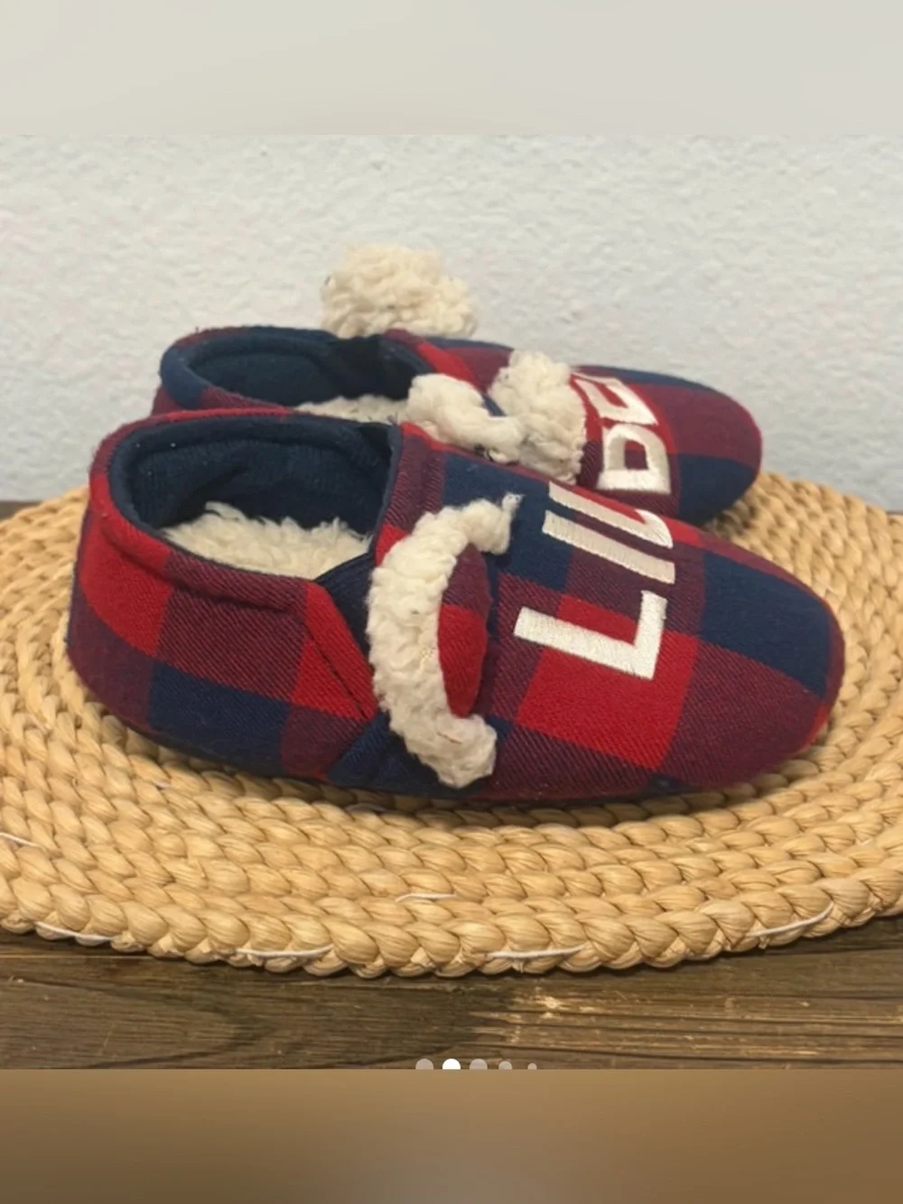 Dearfoams Lil Bear Boys Slippers NWOT Size 7/8